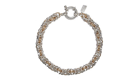 Men's Byzantine Bracelet S/YGF